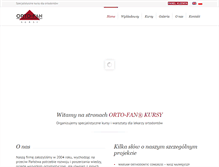 Tablet Screenshot of kursy.ortofan.pl